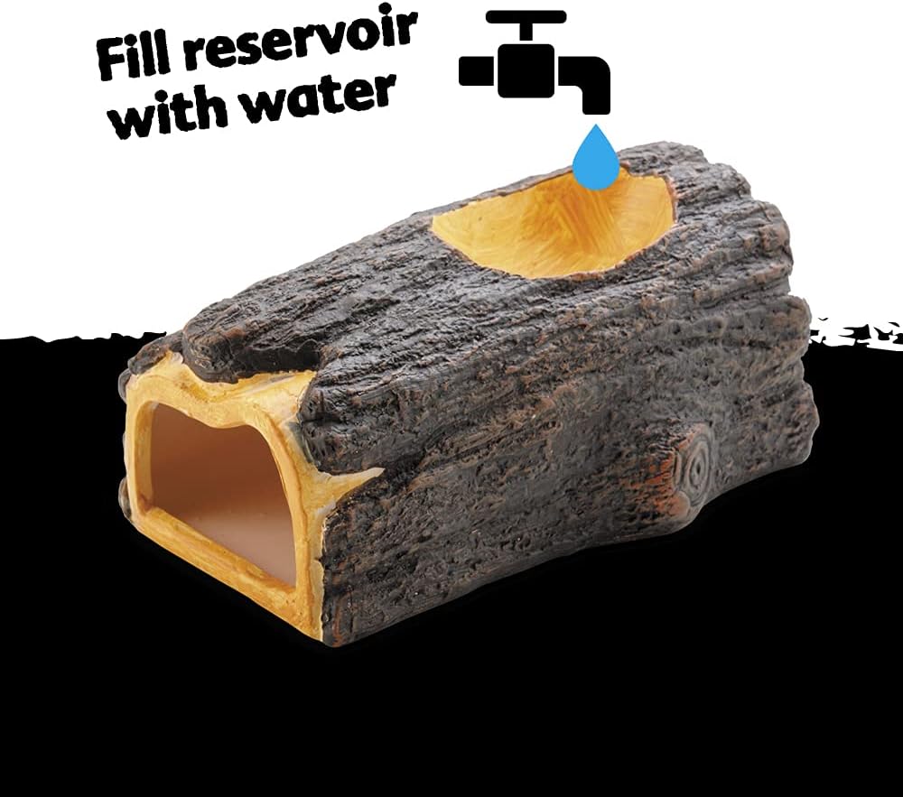 Exo Terra Wet Log Large Ceramic Reptile Vivarium Decoration