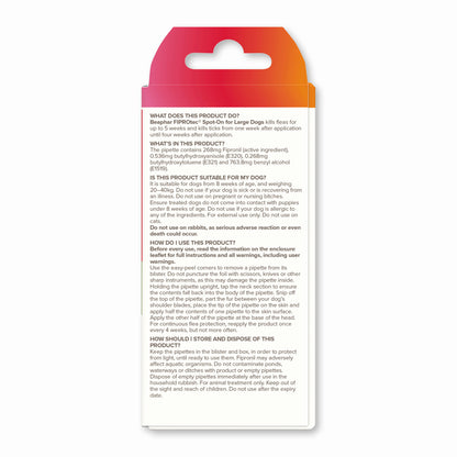Beaphar Fiprotec Large Dog 20- 40Kg 1 Treatment