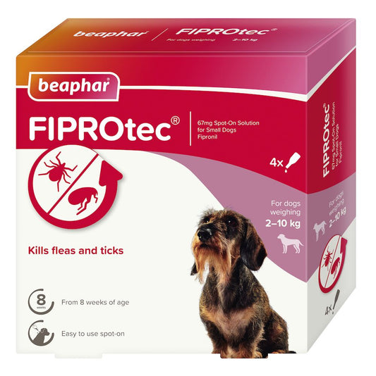 Beaphar Fiprotec Small Dog 2-10Kg 4 Treatment
