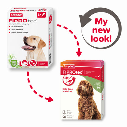 Beaphar Fiprotec Large Dog 20- 40Kg 6 Treatments