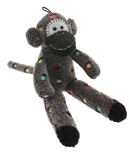 Happypet Sock Monkey Soft Squeaky Dog Toy