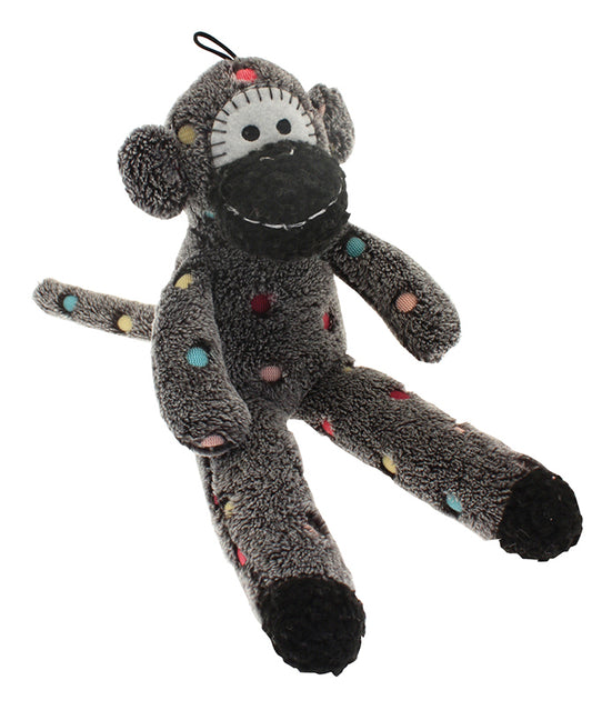 Happypet Sock Monkey Soft Squeaky Dog Toy