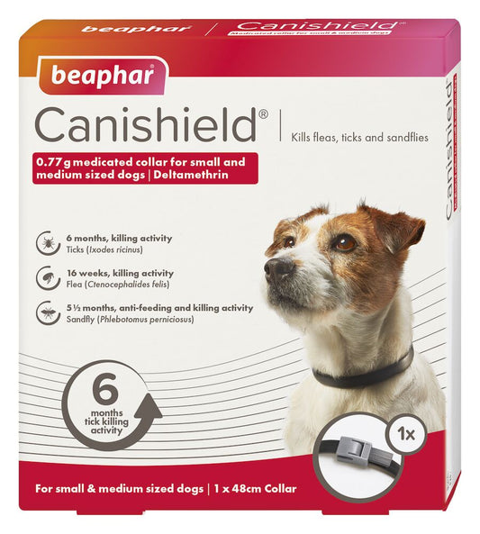 Beaphar Canishield Small Medium Dog Collar 48cm
