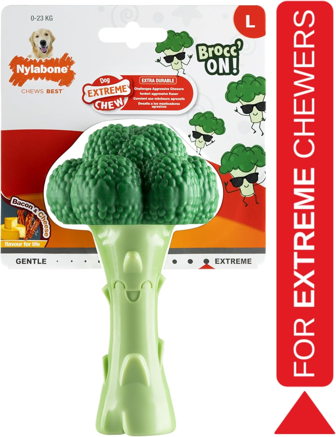Nylabone Extreme Broccoli Bacon Cheese Large