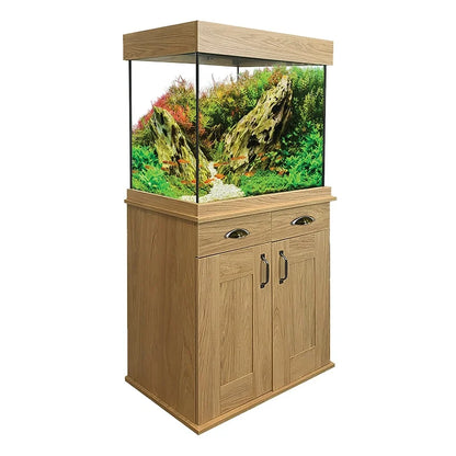 Fluval Shaker Fish Aquarium & Cabinet Set 168L Hampshire Oak