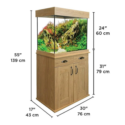 Fluval Shaker Fish Aquarium & Cabinet Set 168L Slate Grey