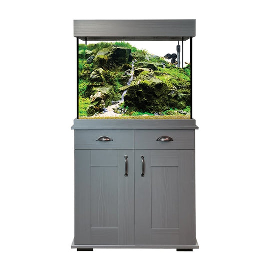 Fluval Shaker Fish Aquarium & Cabinet Set 168L Slate Grey