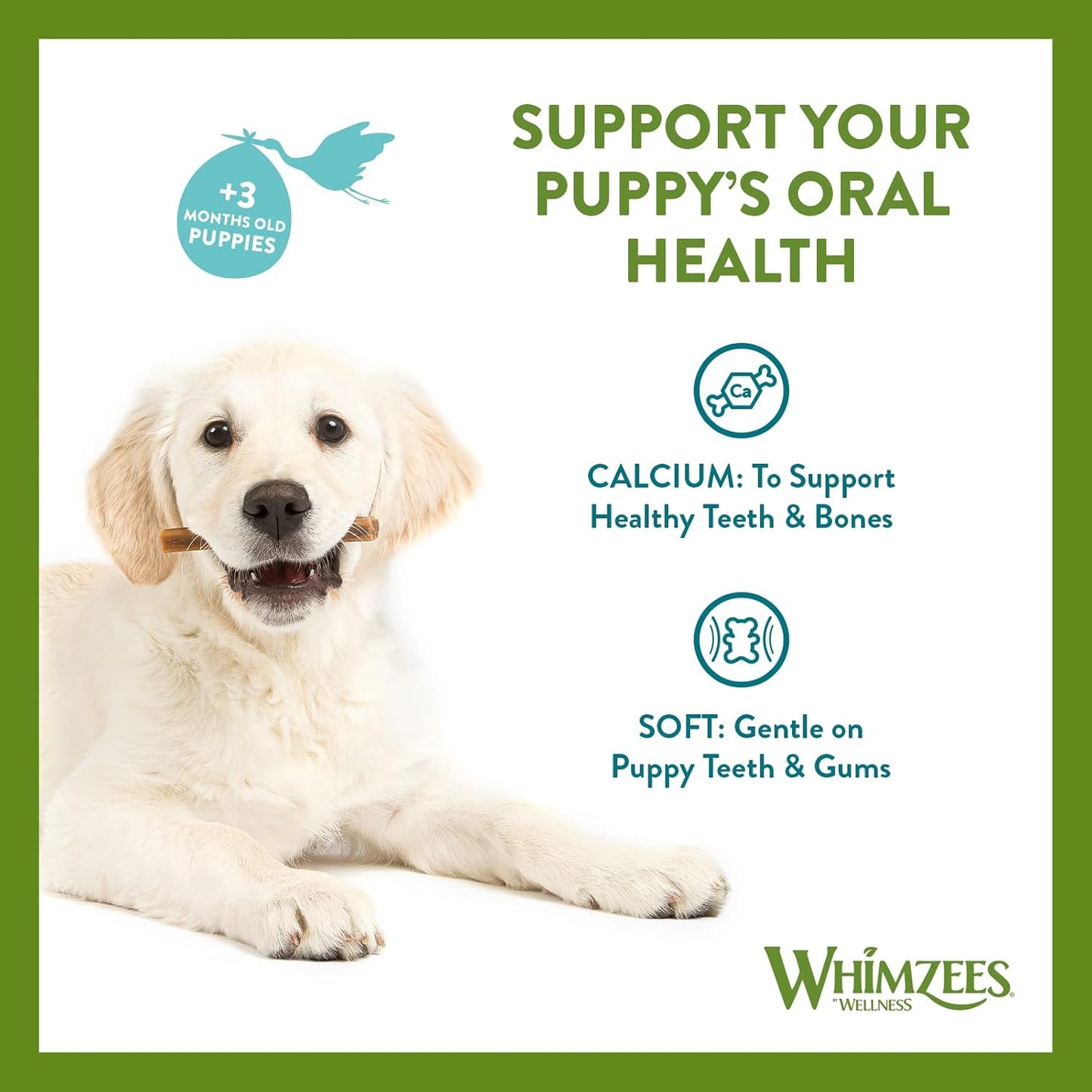 Whimzees Puppy Sticks X-Small/Small 28 pack 105G