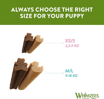 Whimzees Puppy Sticks Medium/Large 14 Pack