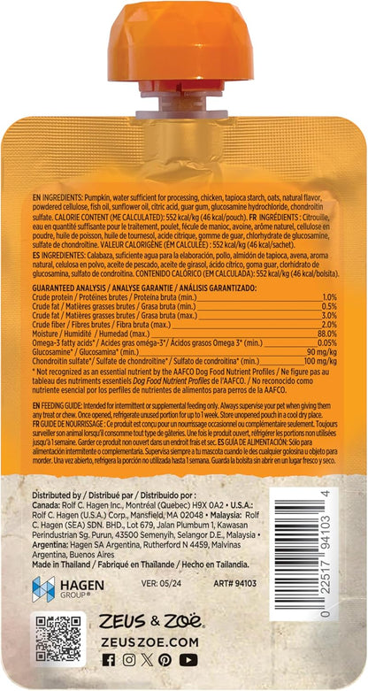 Zoe Licky Snack Pumpkin With Chicken 85g