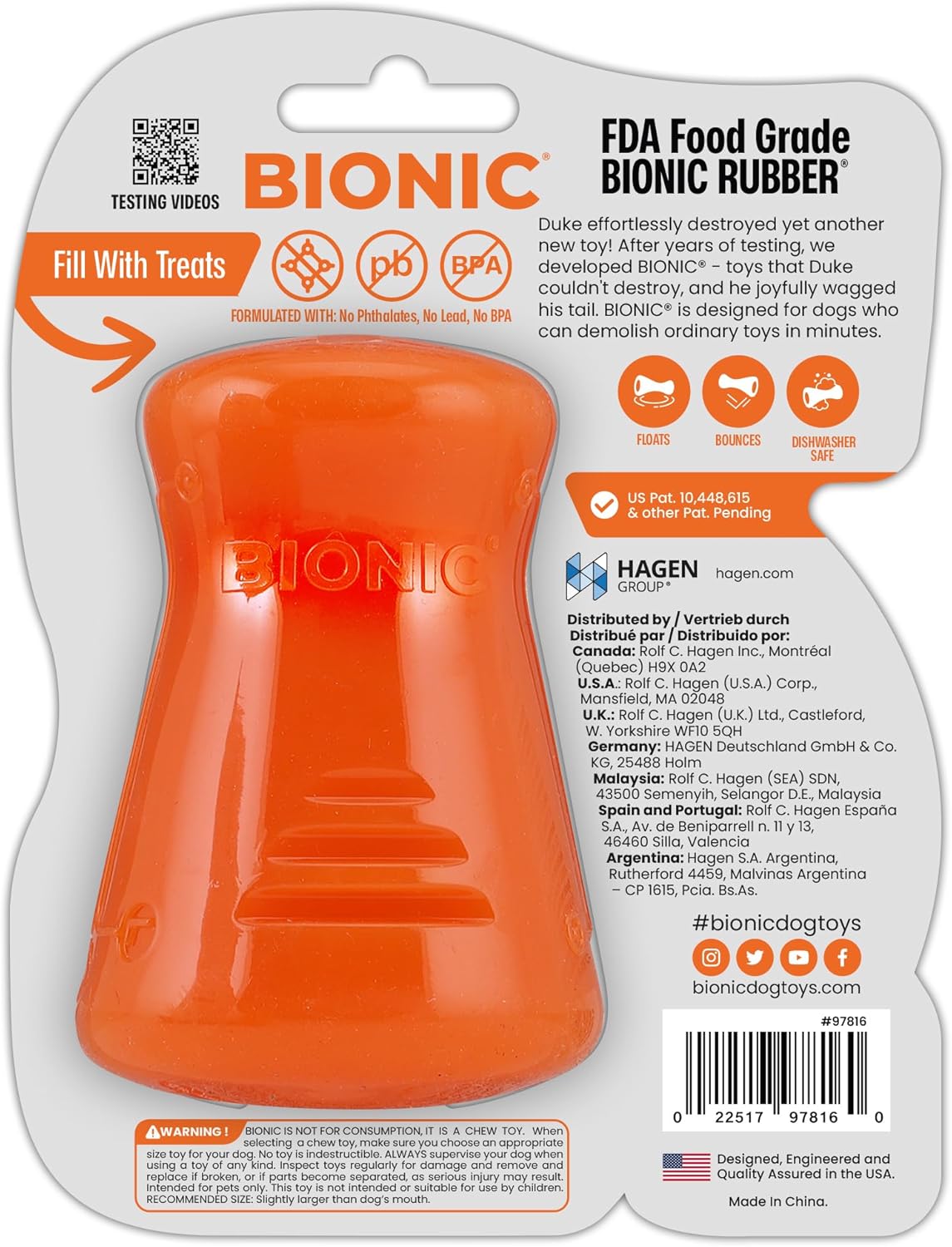 Bionic Treat Shaker Large 10.4cm