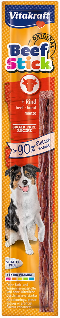 Vitakraft Mixed Variety Dog Beef Sticks Soft Meaty Treats 5 Flavours, Case Of 50
