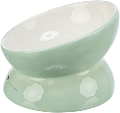Trixie Elevated Sage White Cat Feeding Bowl 150ml 13cm