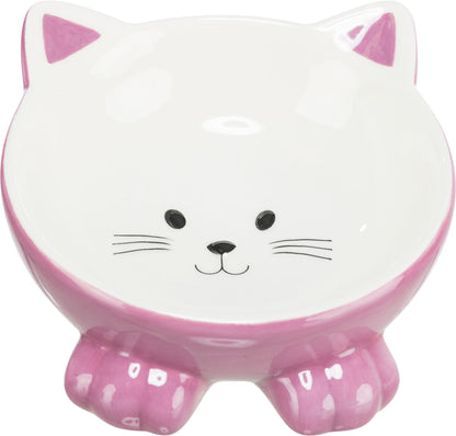 Trixie Elevated Ceramic Cat Bowl 150ml 14cm Assorted Colours