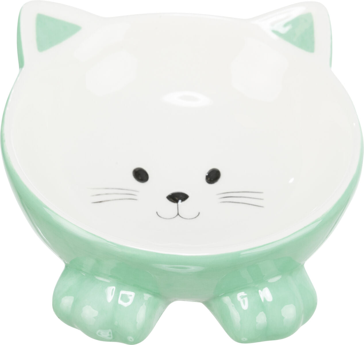 Trixie Elevated Ceramic Cat Bowl 150ml 14cm Assorted Colours