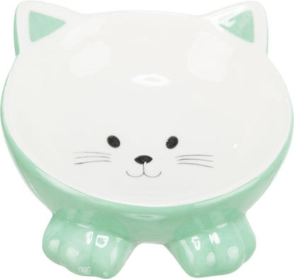 Trixie Elevated Ceramic Cat Bowl 150ml 14cm Assorted Colours