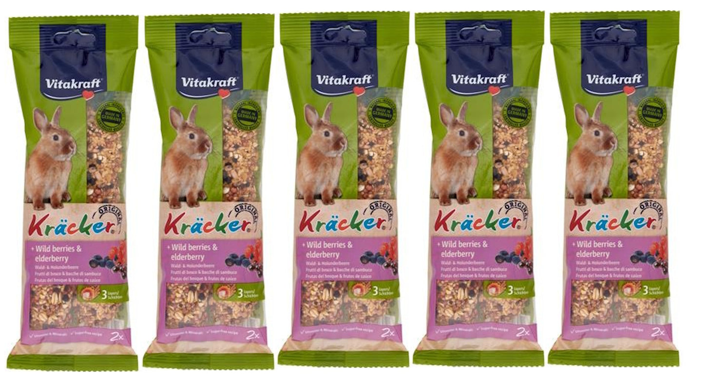 Vitakraft Kracker Rabbit Sticks Wild Berries & Elderberry 2pcs