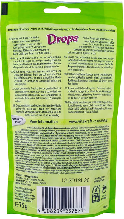 Vitakraft Wild Berry Small Animal Drops 75g