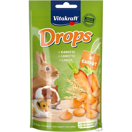 Vitakraft Carrot Small Animal Drops 75g