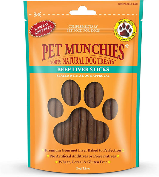Pet Munchies Beef & Liver Sticks 90g