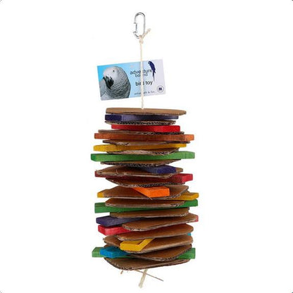 Adventure Bound Card & Wood Shredding Parrot Toy