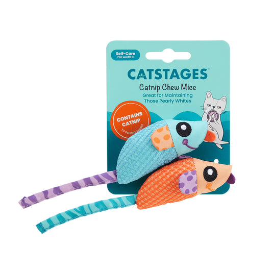 Catstages Catnip Chew Mice 2pck