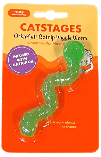 Catstages Catnip Wiggle Worm Infused With Catnip Oil