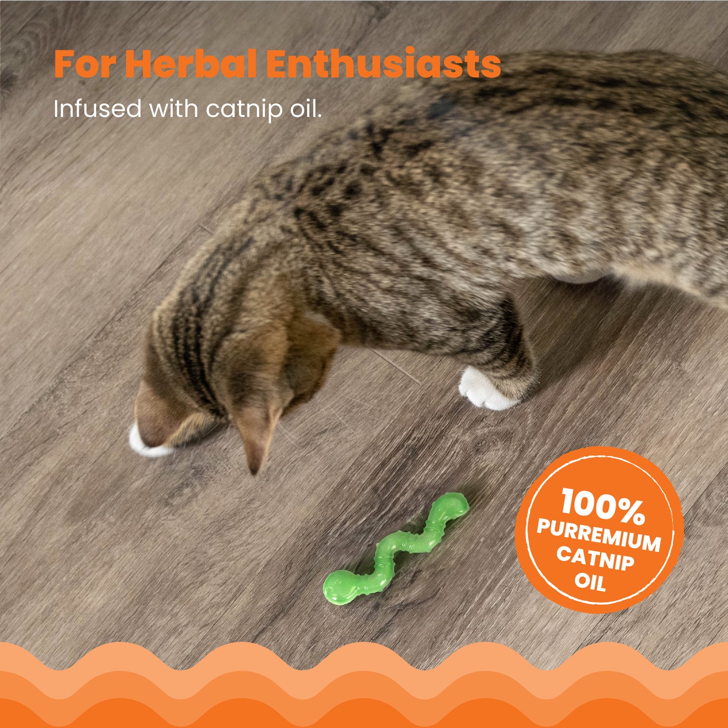 Catstages Catnip Wiggle Worm Infused With Catnip Oil