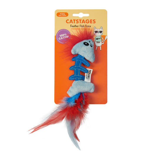 Catstages Feather Fish Bone Catnip Toy