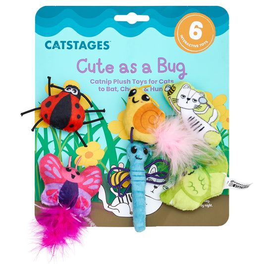 Catstages Cute As A Bug Catnip Toys 6pcs