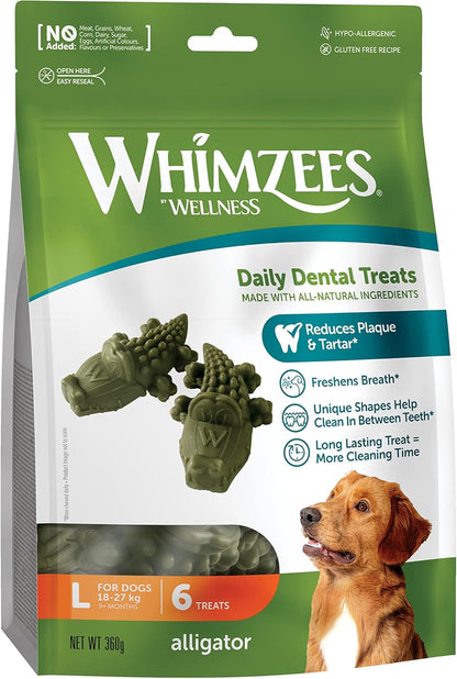 Whimzees Large Alligator 6 Pack