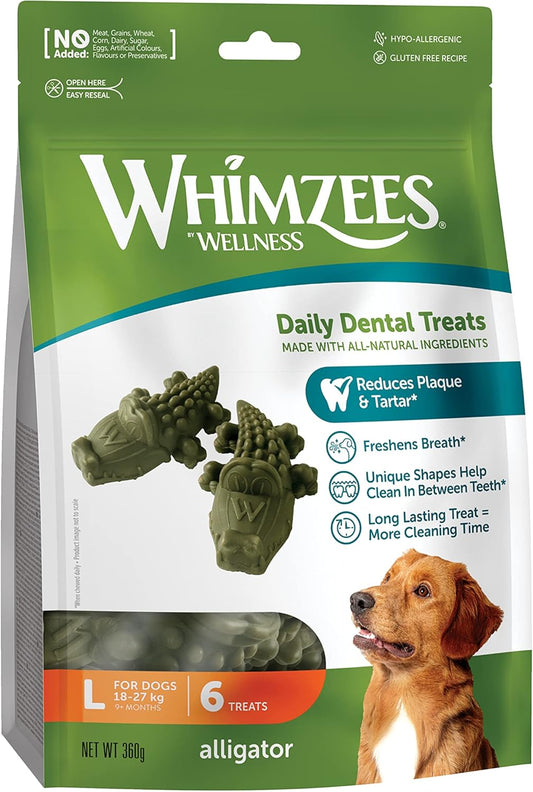 Whimzees Large Alligator 6 Pack