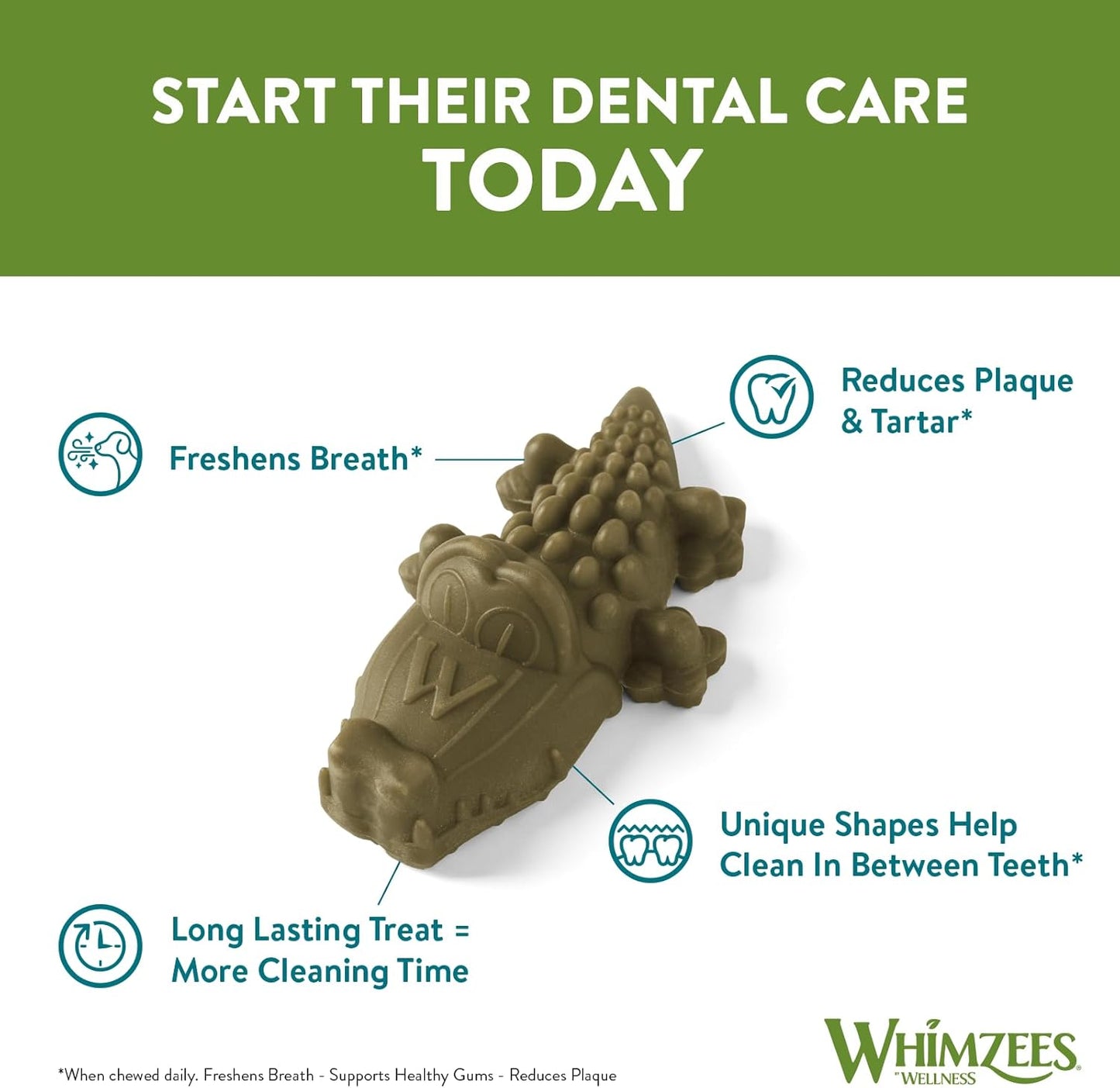 Whimzees Large Alligator 6 Pack