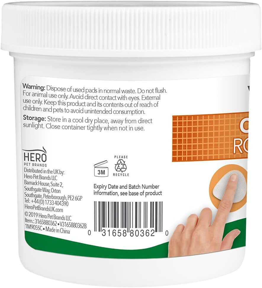 Vets Best Clean Eye Round Pads 100 Tub