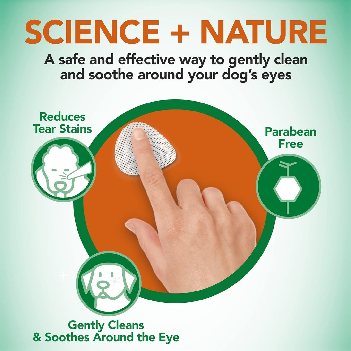 Vets Best Clean Eye Round Pads 100 Tub