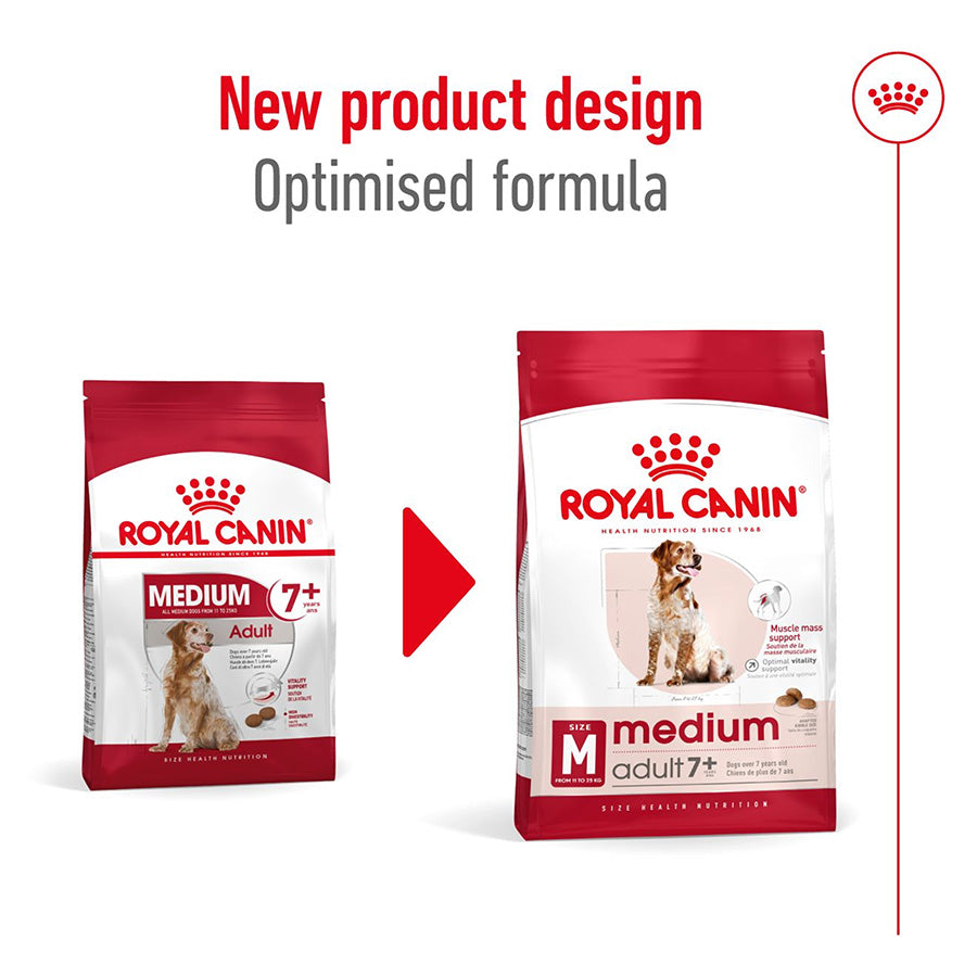 Royal Canin Medium Adult 7+ Dog Food 4kg