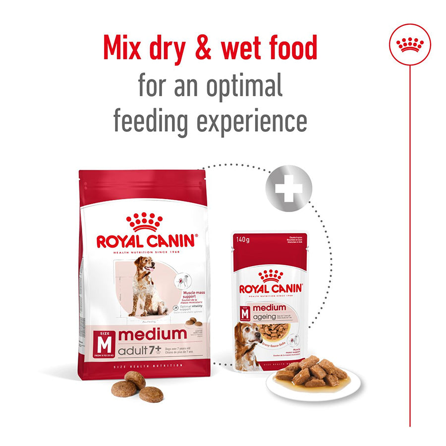 Royal Canin Medium Adult 7+ Dog Food 4kg