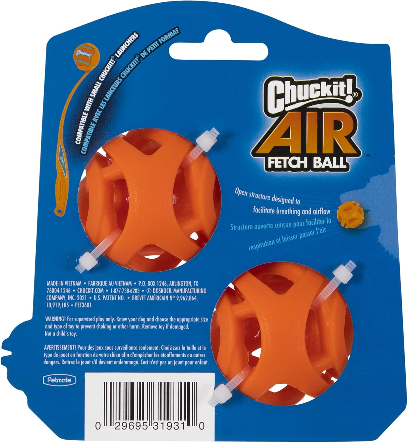 Chuckit! Air Fetch Ball Small 4.8cm 2 Pack