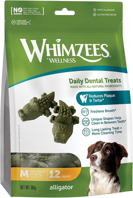 Whimzees Alligator Medium 12 Pack