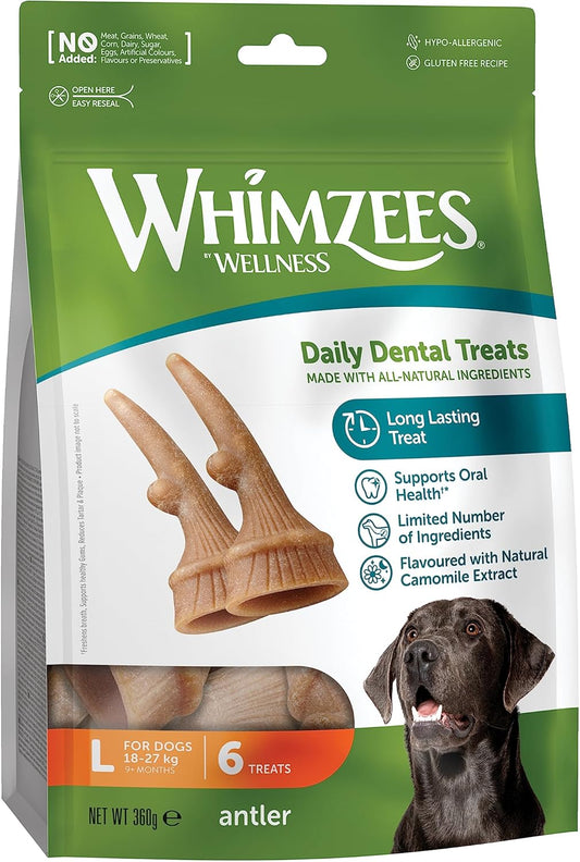 Whimzees Large Antler 6 Pack