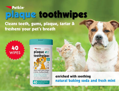 Petkin Dog Tooth Wipes Pack Of 40