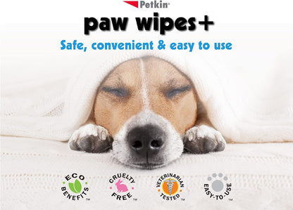 Petkin Paw Wipes 100 Tub