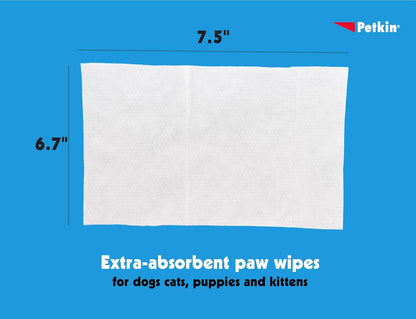 Petkin Paw Wipes 100 Tub