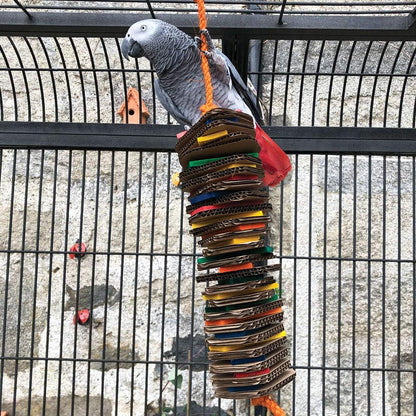 Zoo-Max Stacks Of Shredding Large Wood & Cardboard Parrot Toy