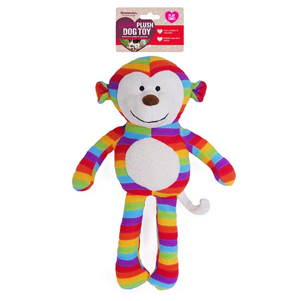 Chubleez Sonny Monkey Squeaky Dog Toy