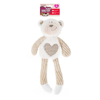 Rosewood Chubleez Benjamin Bear Soft Squeaky Dog Toy