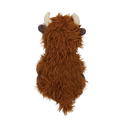 Rosewood Tough Rope Core Cow Squeaky Toy