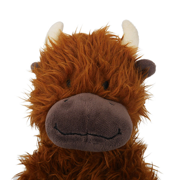 Rosewood Tough Rope Core Cow Squeaky Toy