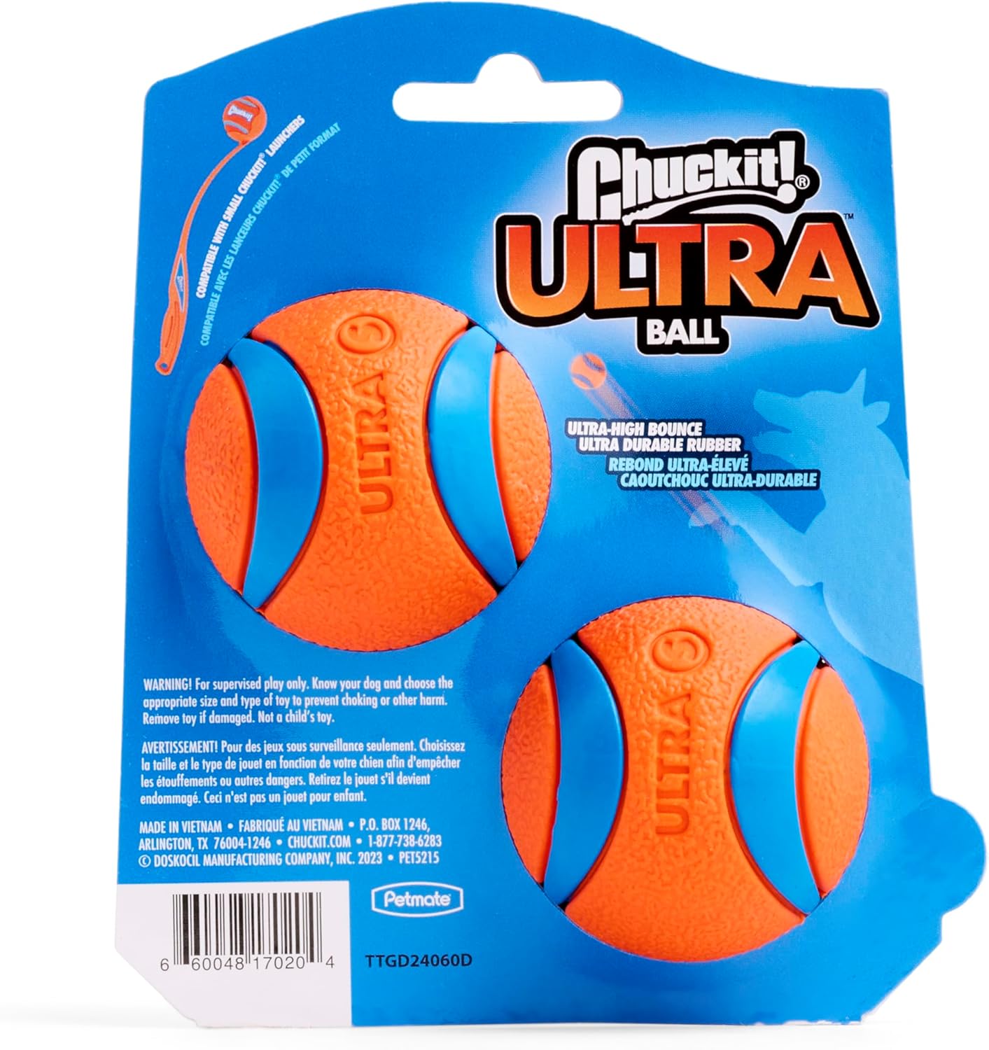 Chuckit! Ultra Ball Small 4.8cm 2 Pack