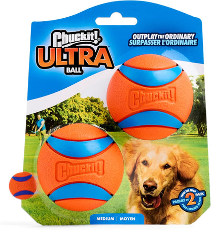 Chuckit! Ultra Ball 2 Pack Medium 6.5cm